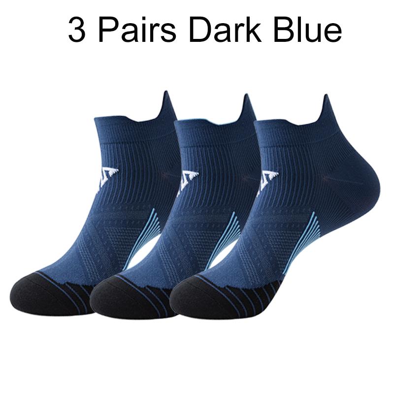 3 Pairs Sports Socks For Men Women Breathable Running Socks Quick Dry Anti-friction Marathon Ankle Socks Cycling Gym Fitness New