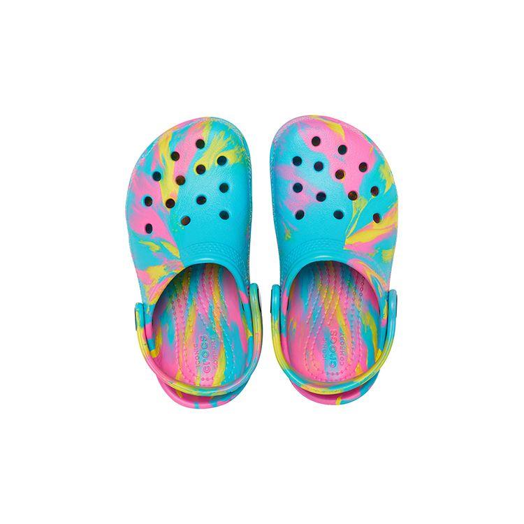 Crocs Classic Clog Marbled Clog Comfortable Casual Clogs Kids clogs Blue 207002-4SM