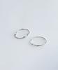 Knosis [925 Silver] Ellipse Ring Earrings