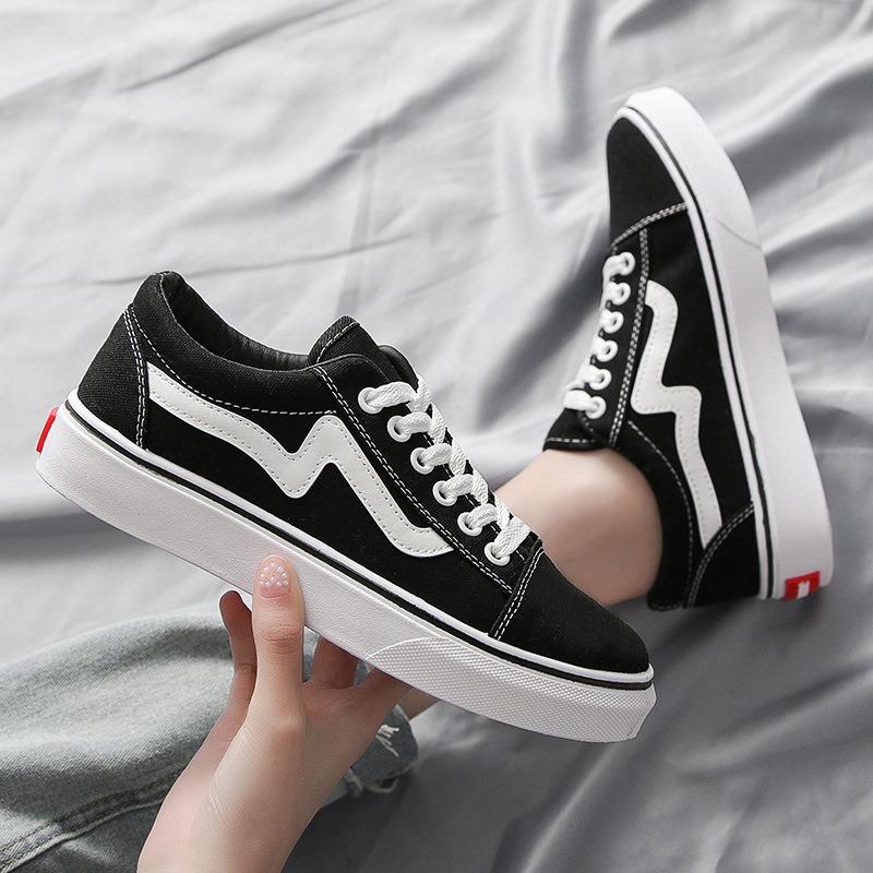 Spring new canvas shoes female students cloth shoes breathable board shoes white shoes versatile