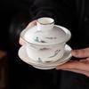 White Porcelain Mutton Fat Jade Style Tea Set