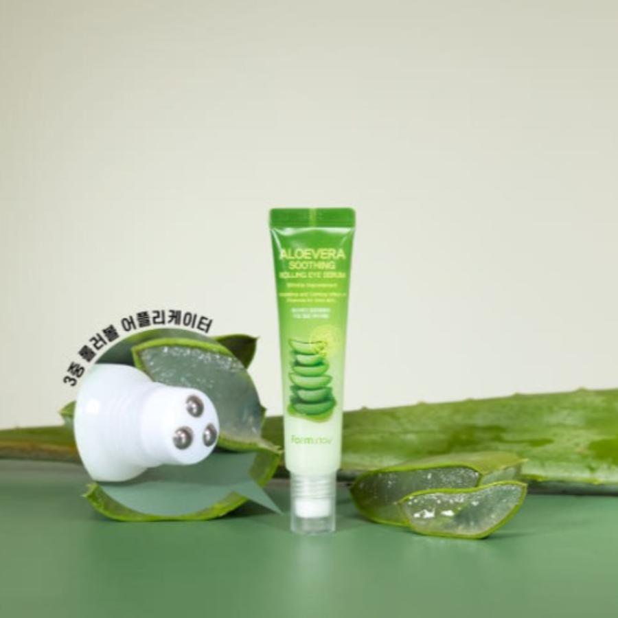 FARM STAY ALOEVERA Soothing Rolling EYE Serum 25mL