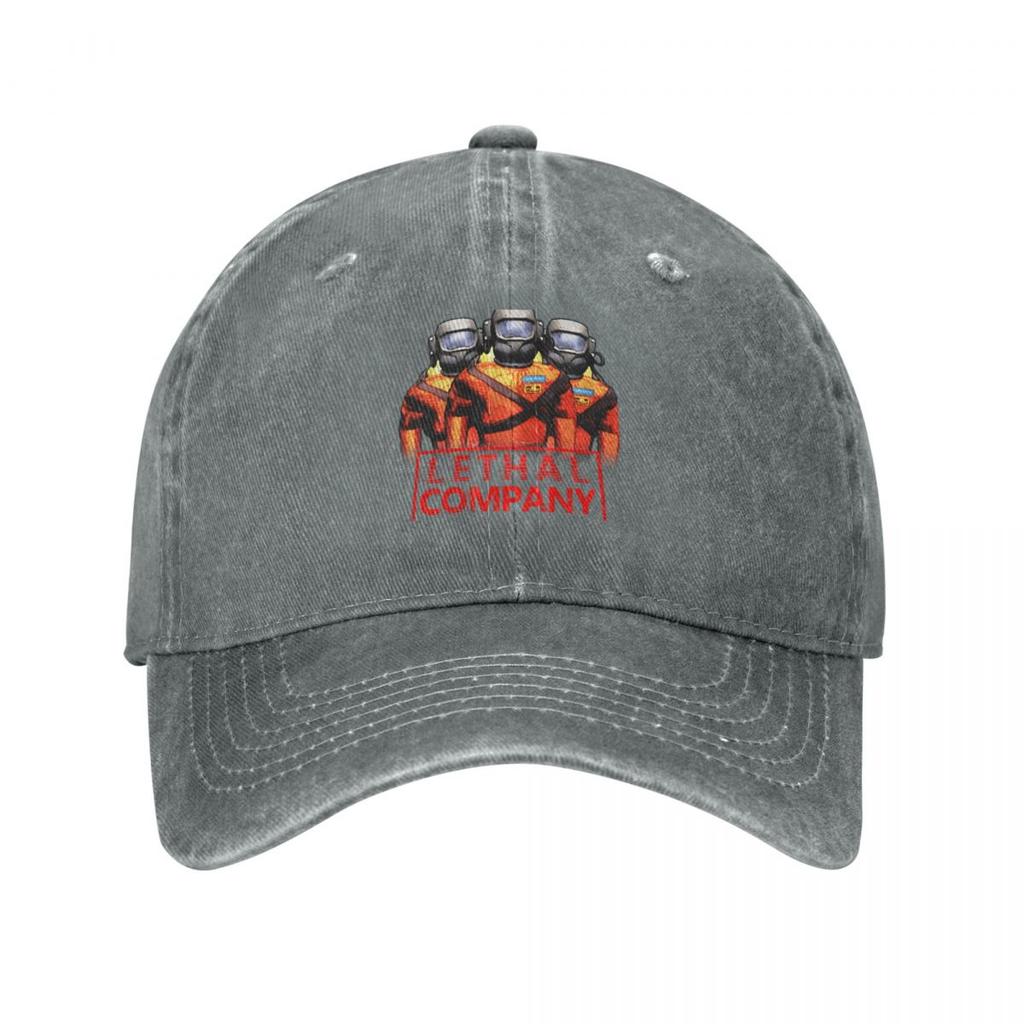Three Lethal Company Baseball Cap Wild Ball Hat Vintage Custom Cap Thermal Visor Hats Unisex Womens