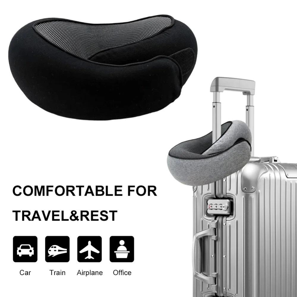 Verstellbares Memory-Foam-Kissen U-förmiges Flugzeugkissen Tragbares Camping-Schlafkissen
