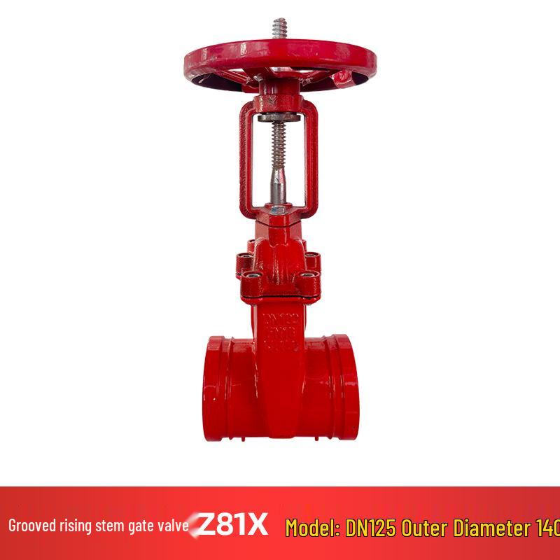 Z85X Groove Hidden Stem Gate Valve: Manual Ductile Iron Gate Valve with Exposed Stem and Firefighting Elastic Seat Seal.