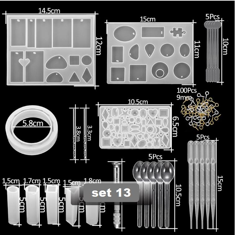 DIY Ornament Mold Silicone Drop Glue Mold Combination Set