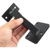 Swivel Handrail Brackets Heavy Duty Steel Hand Rail Brackets for Staircase Stair Railing, Pack of 4 (Black)