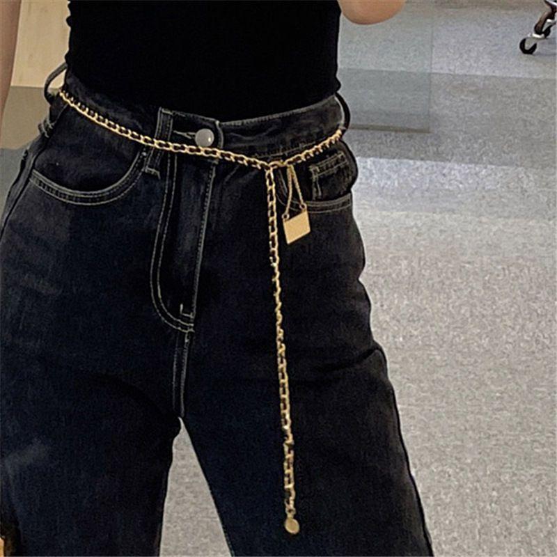

Gold Stylish Metal Waist Chain For Women Unique Decorative Belt For Skirts Dresses And Jeans StyleE