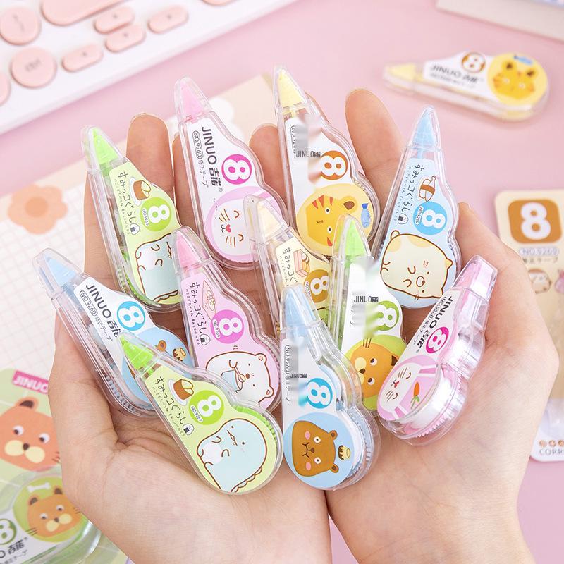 Creative Cartoon Animal Correction Tape - Cute, Simple, Durable, and Smooth.