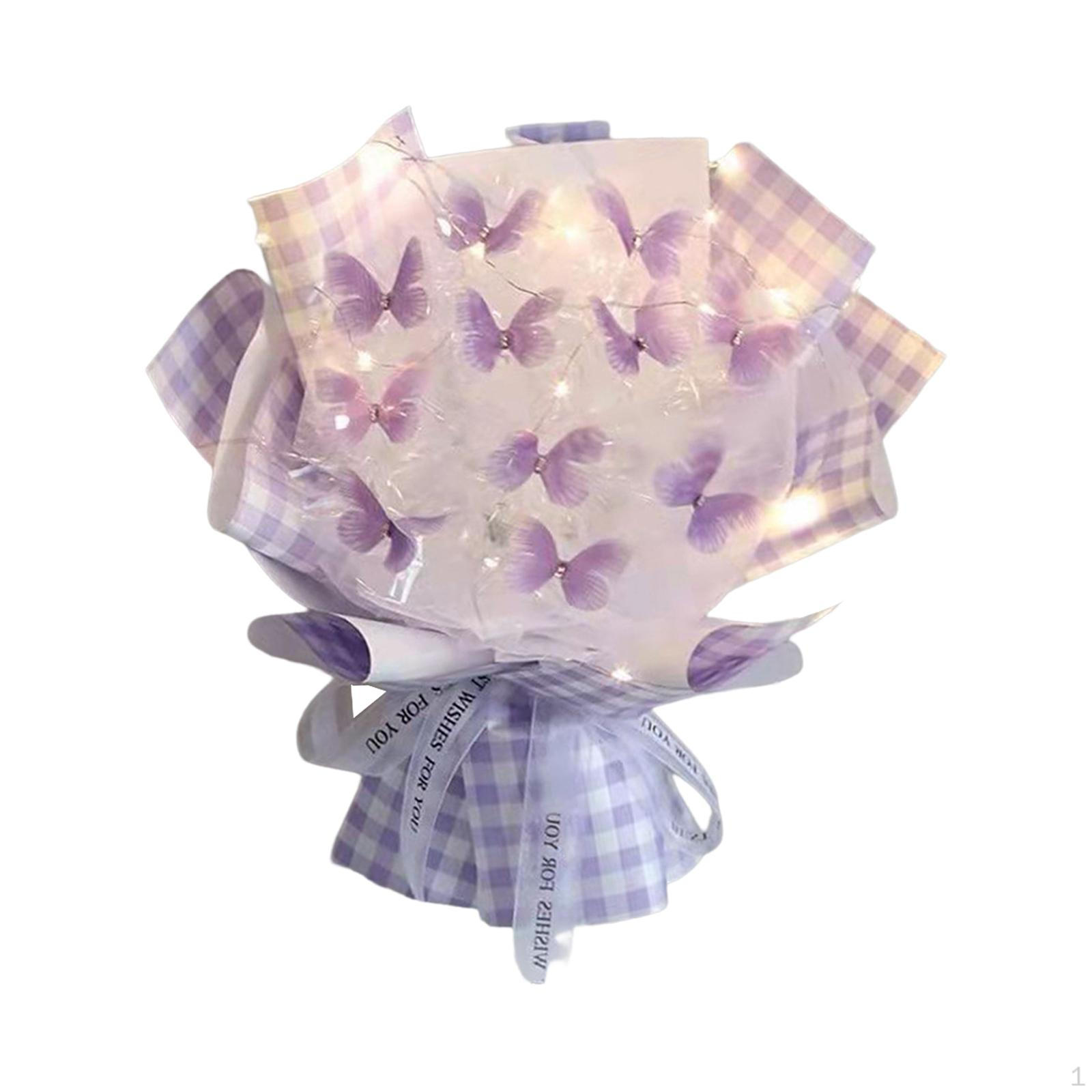 

Штучна квіткова композиція з метеликами, Набір Violet 11 Butterfly