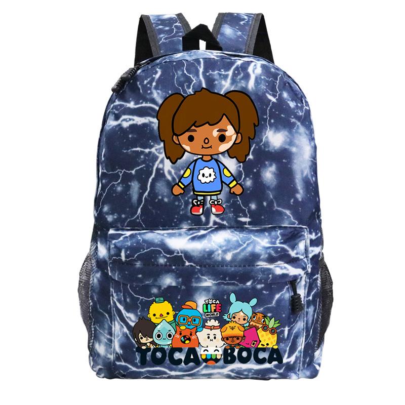 Toka Life World Printed Travel Bag 2023 Cross-border New Casual Backpack
