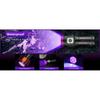 120W 395NM UV Blacklight Flashlight 9-Core LED USB Rechargeable Torch for Pet Urine Detection Scorpion Hunting