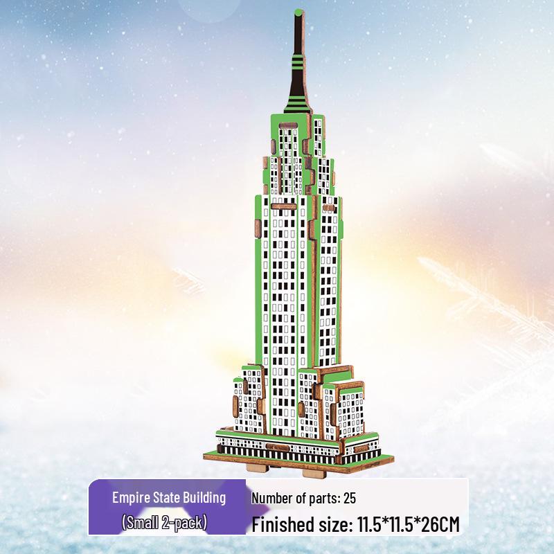 3D Holzpuzzle Modellspielzeug für Kinder ab 6 Jahren - Handgefertigtes Lernspielzeug