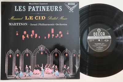 LP Record MARTINON ISRAEL PHILHARMONIC ORCHE  Meyerbeer Les Patinadores  Ballet SXL2021 DECCA Germany Classical Used