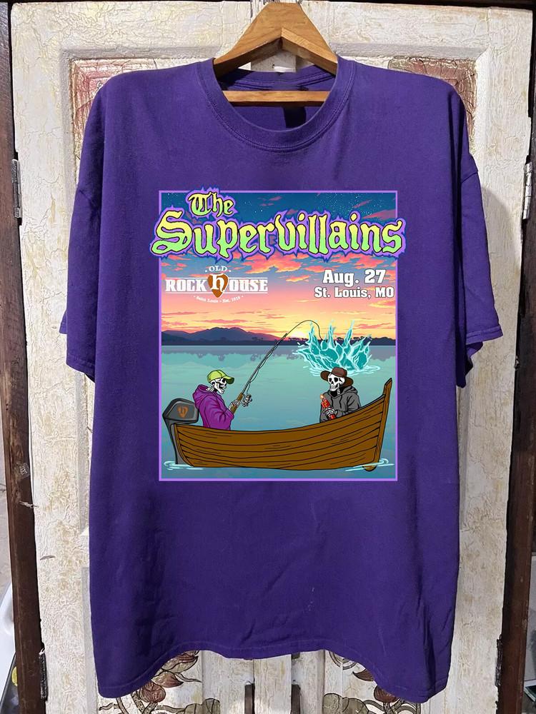 The Supervillains Live IN Concert Old Rock House T Shirt Full Size S-5XL Unisex T-Shirt L