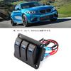 3 Reihen Wasserdichter Bootsschalter Wippschalter 12/24V LED Schalterpanel Wohnwagen LED Schaltung