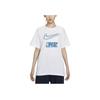 Nike Sportswear Letter Print Pattern Pullover Casual Crew Neck Short Sleeve T-Shirt Women T-Shirts White FV4263100