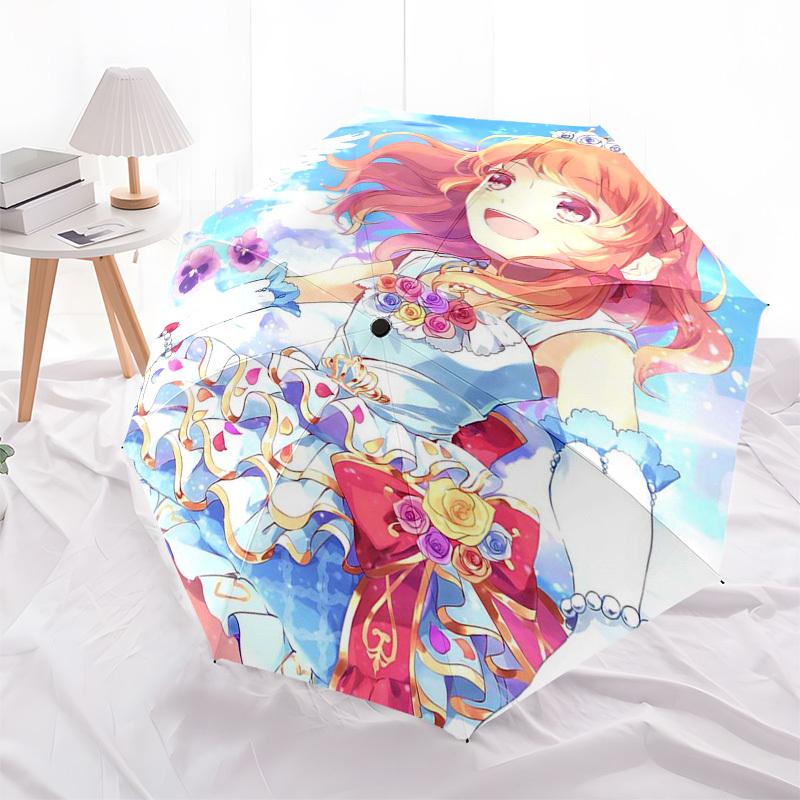 

1pc Love Live! Umi Sonoda Outdoor Umbrella - Automatic Opening/Closing, Portable 3-Fold Design, 8-Rib Iron Frame, Perfect Gift for Fans, Travelers, Da