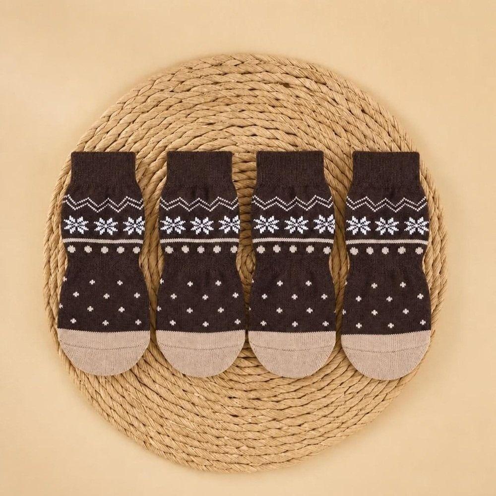 1 Set Wear Resistant Dog Sock Anti Slip Dog Paw Protector Sock Durable Pet Sock Summer Wear