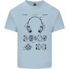 Headphones Patent Blueprint Dance Music DJ Unisexs Light Cotton TShirt