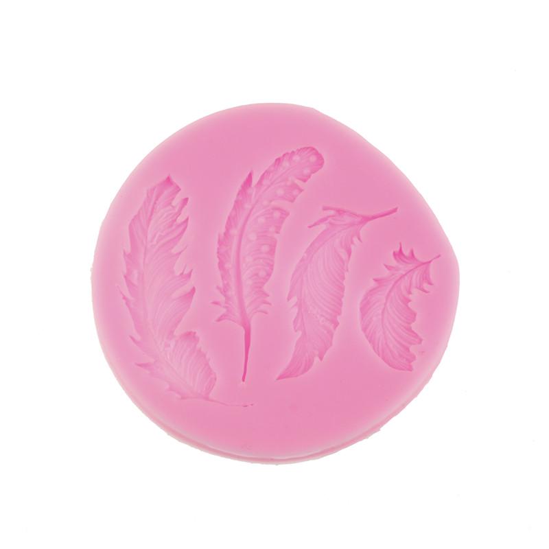 Feather Silicone Fondant Mold Cake Decorating Tools Chocolate Gumpaste Mould