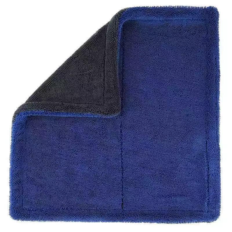 Dual-Layer Absorbent Car Wash Towel - Thick, Double-Sided Pigtail Design
