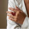 Women Irregular Coral Design Rings Bold Punk Statement Fashion for Night Events