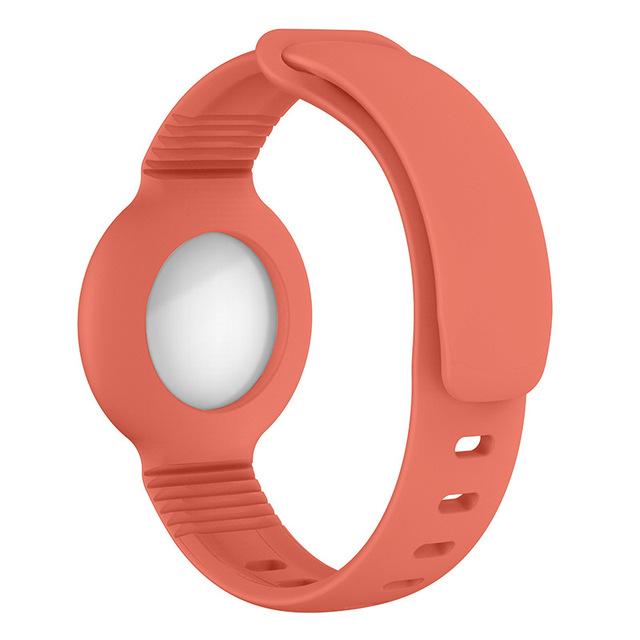 Custodia per Apple AirTag Cinturino in Silicone Air Tag Braccialetto Anti-smarrimento Copertura Protettiva per Bambini Localizzatore Tracker Cinturino per Orologio