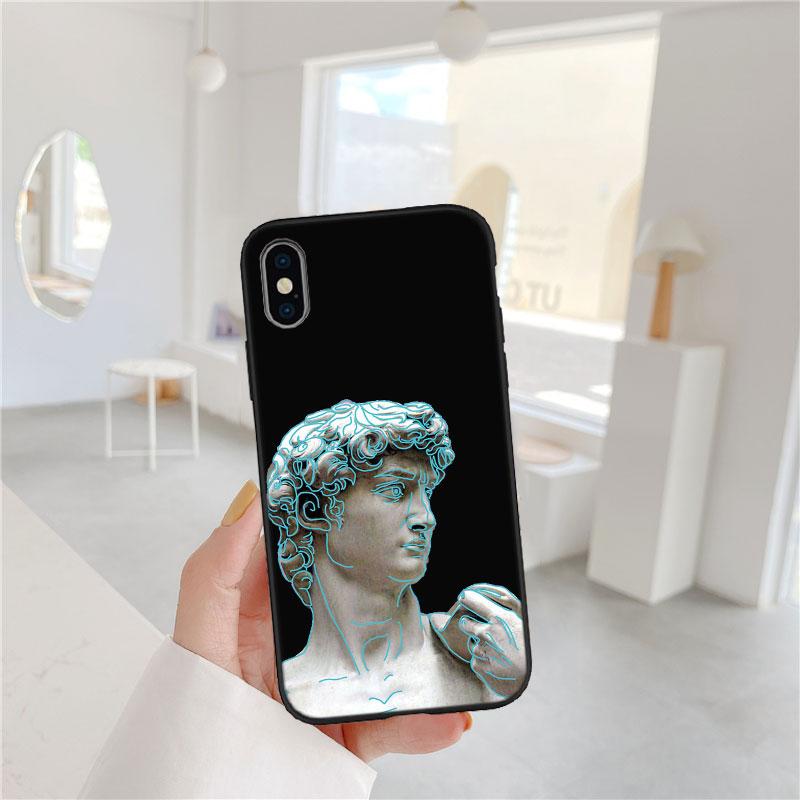 PP25 David Statue funny Soft Shell Phone Case for OPPO A3 Pro A72 A74 A76 A77 A77S A78 A79 A94 A95 A18 A40M A58