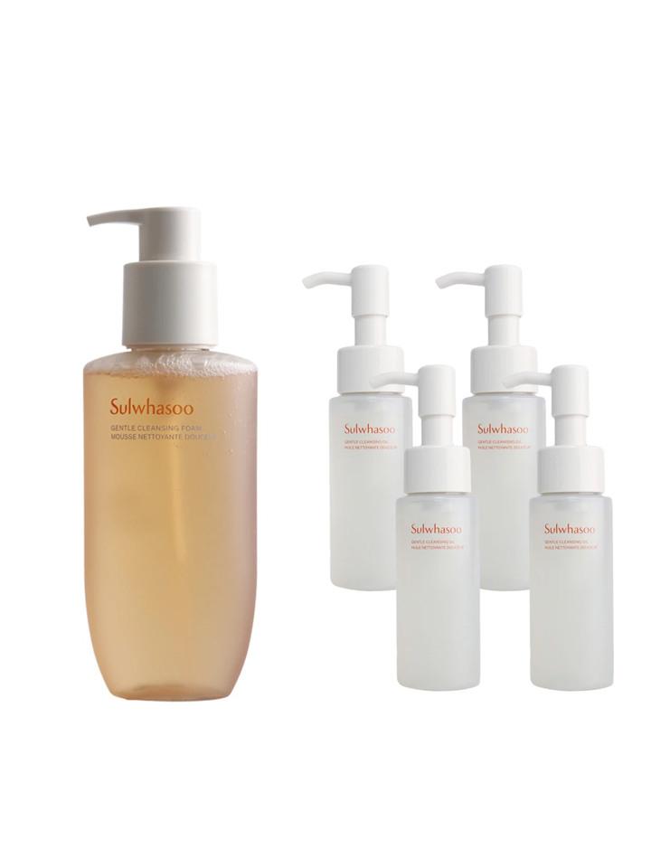 Sulwhasoo Gentle Cleansing Foam + Cleansing Oil 50ml x 4