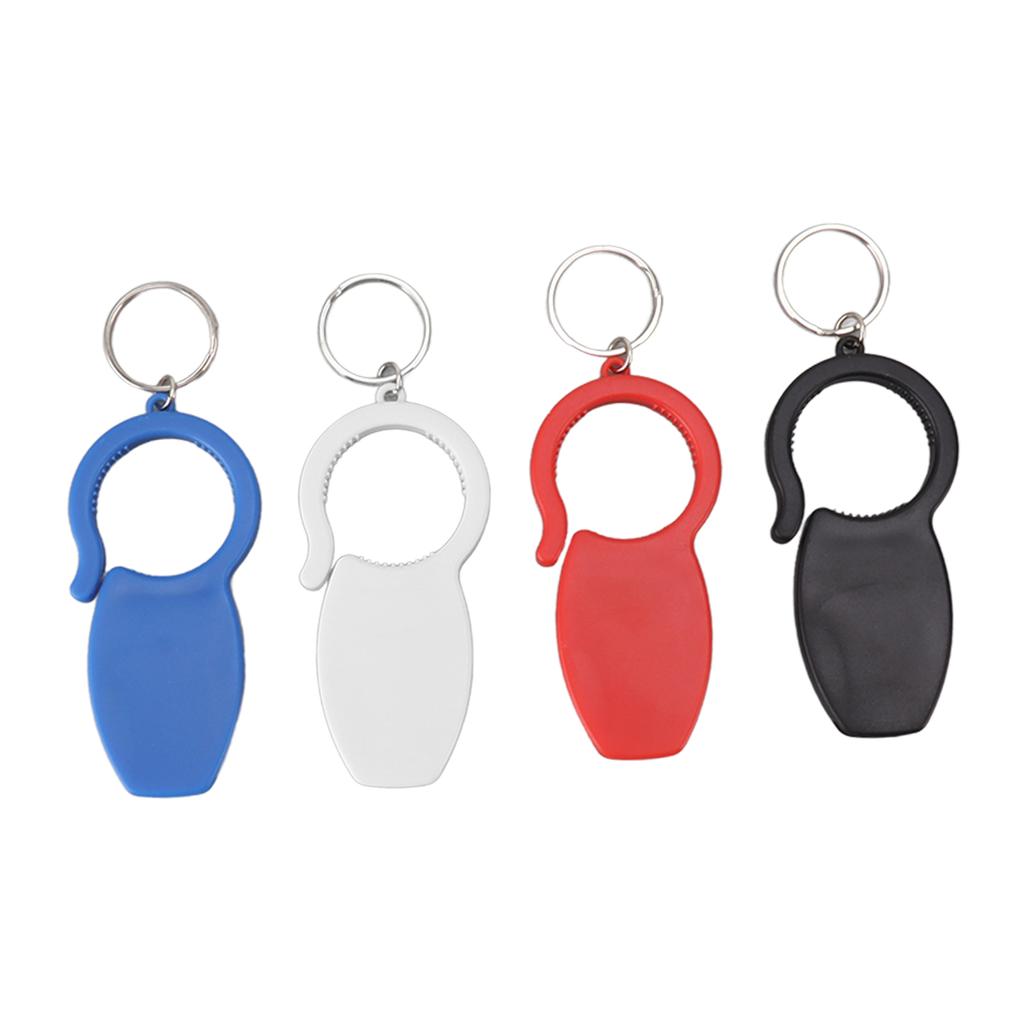4PCS Keychain Can Opener Multifunctional Reusable Safe Small Portable Beer Bottle Opener