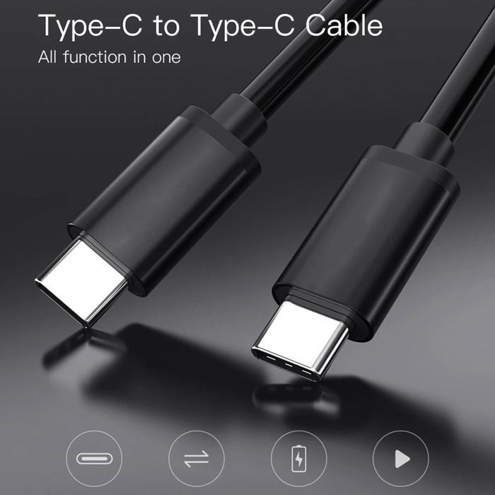 Chargeur Rapide - Samsung - 25W - 2 Câbles USB-C 1M - Noir - Compatible Galaxy S25