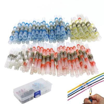 50Pcs Waterproof Seal Red Solder Sleeve Heat Shrink Tube Wire Crimp Connectors