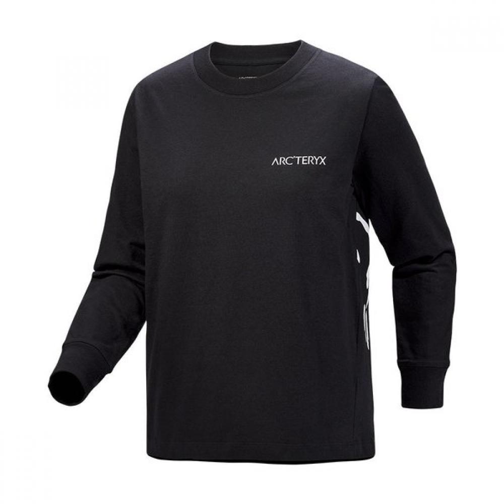 Arcteryx Ss26 Хлопковая футболка с круглым вырезом Crag Cotton Bird Ls Женская Atqsw08469 BLACK / WHITE/XS