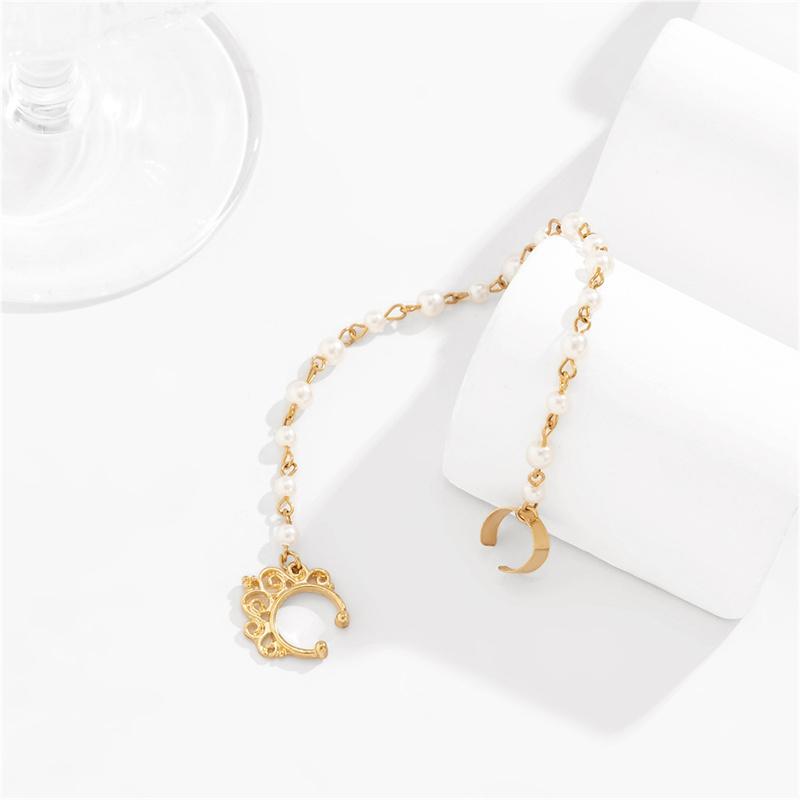 Bohême Punk Sexy femmes gland chaîne boucles d'oreilles faux Piercing pince-nez