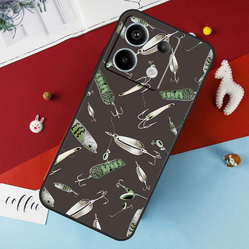 Fishing Tackle Case For Xiaomi Redmi Note 13 Pro 14 12 11 10 15 Pro Plus Redmi 10C 12C 13C 14C 15C 15 Cover