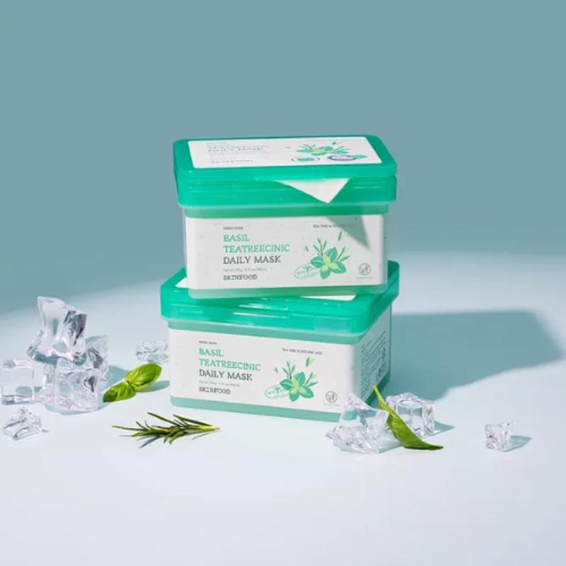 [Skinfood] Basil Tea Tree C-Nic Daily Mask (30ea)