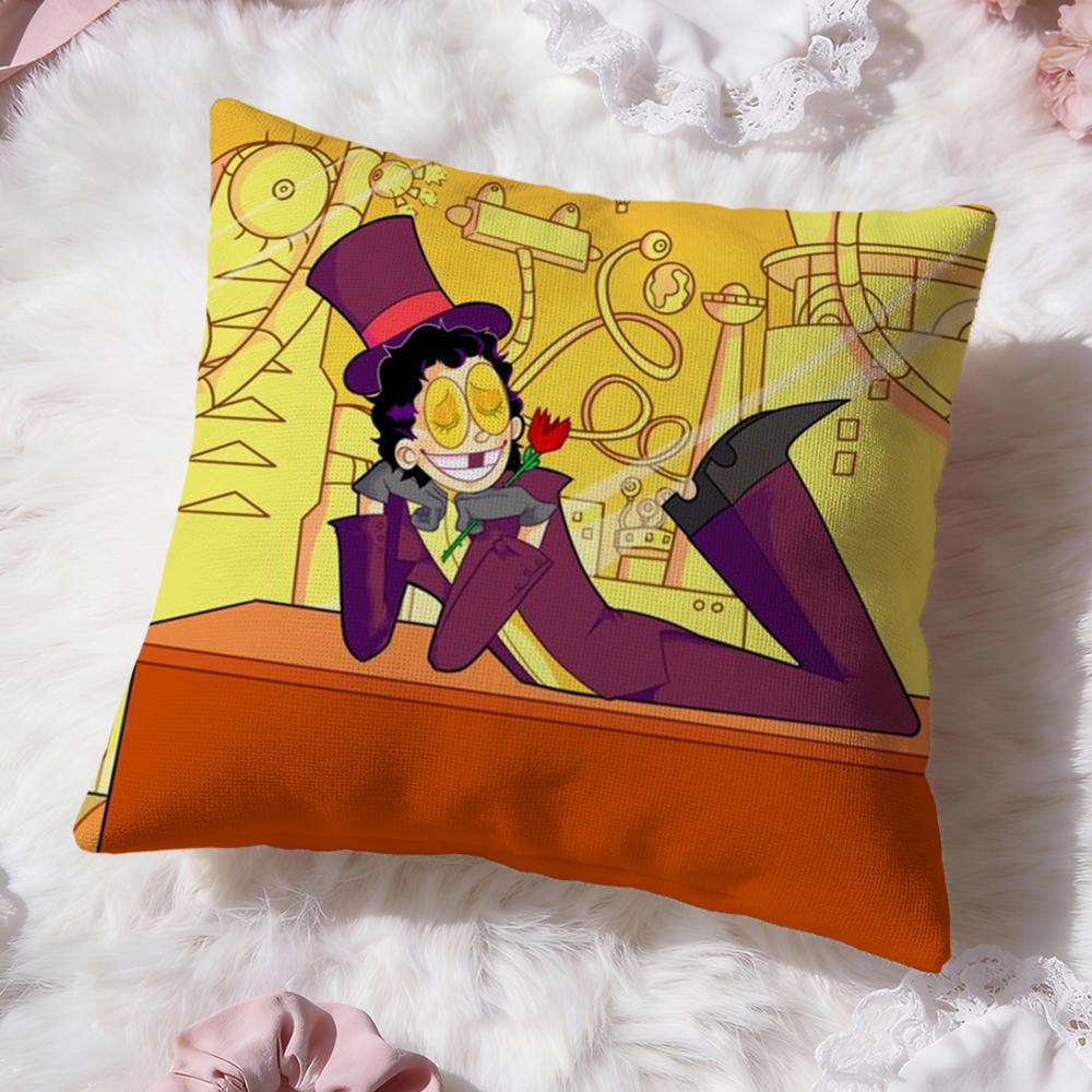 Cool Cartoon S-Superjail Cushion Cover Premium Comfort Reversible Pillow Cove -Two in One Design for Any Room & Car Interior