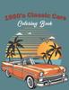 1950's Classic Cars Coloring Book : Classic Cars Coloring Book For Kids And Adults (Cars Coloring Books) Kitabı