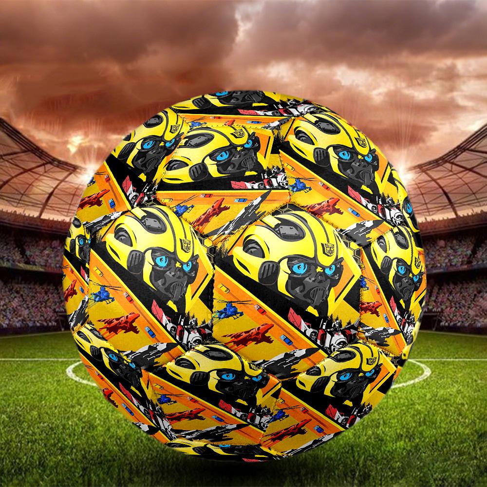 robot Print Size 5 Soccer Ball, Standard Match Football for Sports Game and Team Practice, Ideal Gift for Soccer Fans