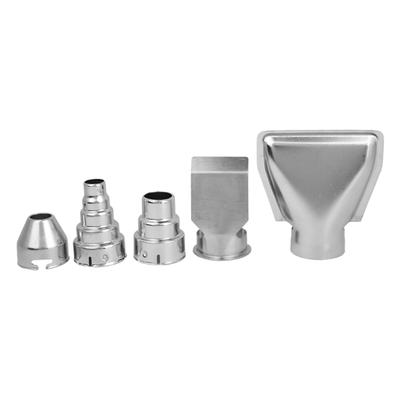 5-Piece Hot Air Gun Nozzles Stainless Steel Heat Blower Tip Accessories Easy Installation for Hot Air Gun Soldering