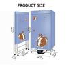 2300w Household LED Clothes Dryers Quick Drying Mute Clothes Dryer Wardrobe Portable Warm Air Clothes Dryer With Remote Control 2300W