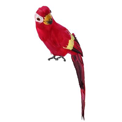 Simulation Feather Parrot Beautiful Artificial Bird Decor Party Garden Home Decoration