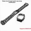 Titanium Alloy Strap For Casio GMW5610/DW5600 Circuit Board Titanium Alloy Modification Accessories, Small Square strapGMW-B5000