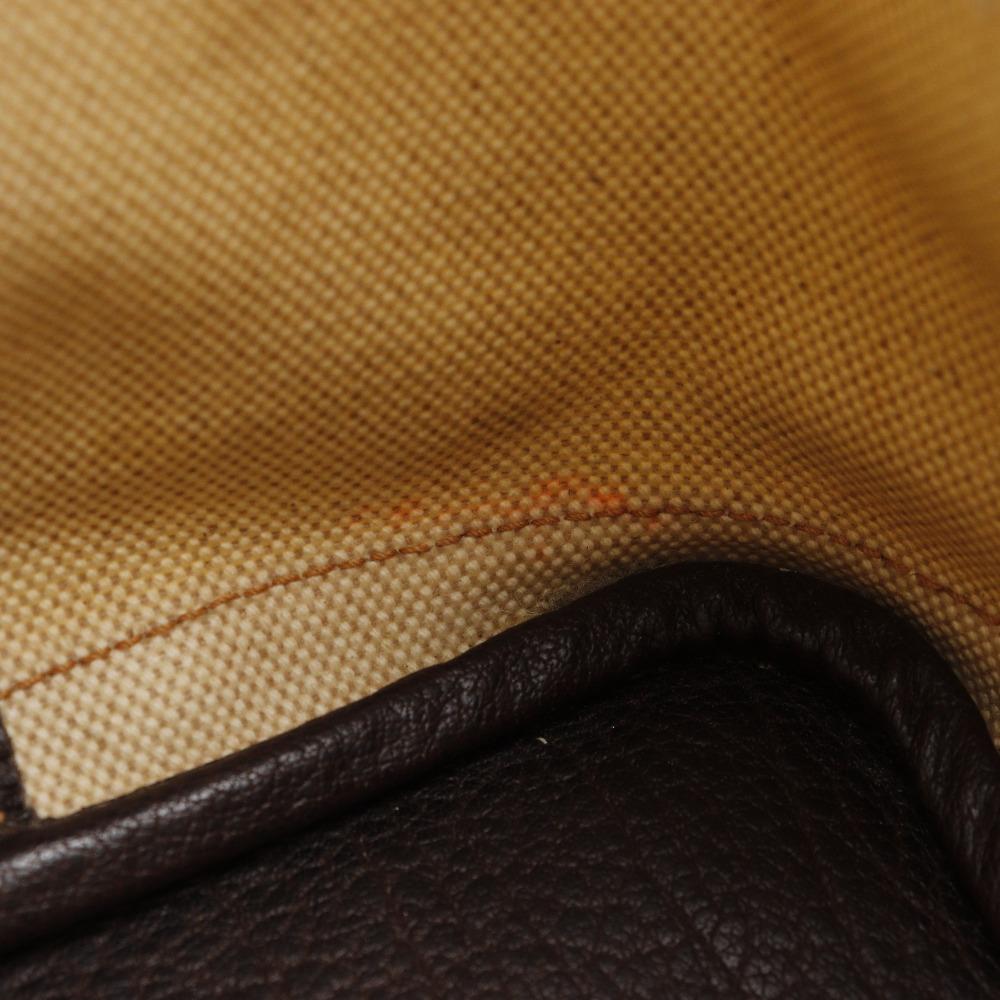 HERMES Garden party PM Tote Bag Marron Beige / Brown Tower ash Women Used