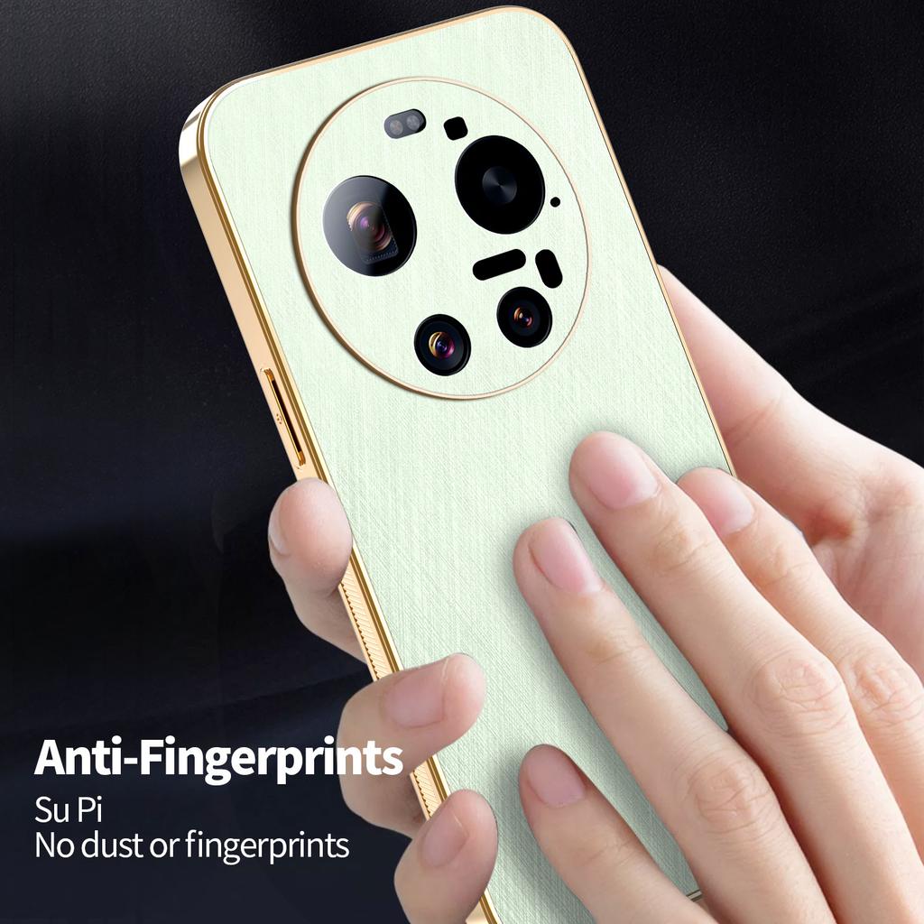 KADEM For Xiaomi 17 Ultra 5G Case Electroplating Silk Texture PU + TPU Phone Back Cover