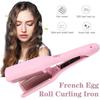 Temperature Control Egg Roll Hair Curling Quick Heating Deep V Curling Iron  Salon Accessories