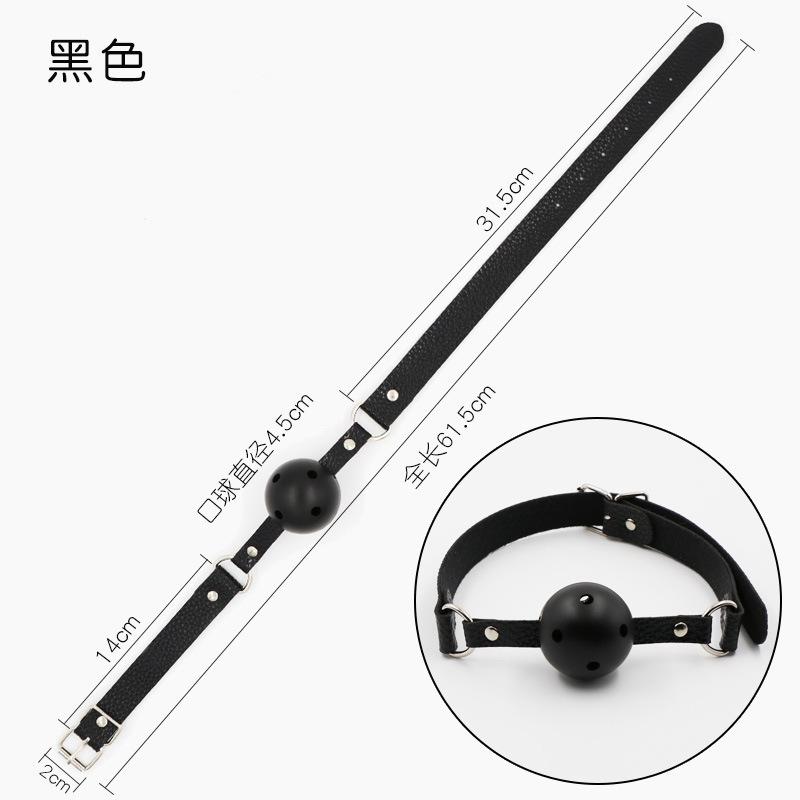 45mm White PU Leather Breathable Ball Gag Mouth Restraint Erotic Sexy Cosplay Flirting Sex Toys For Couples Adult Games