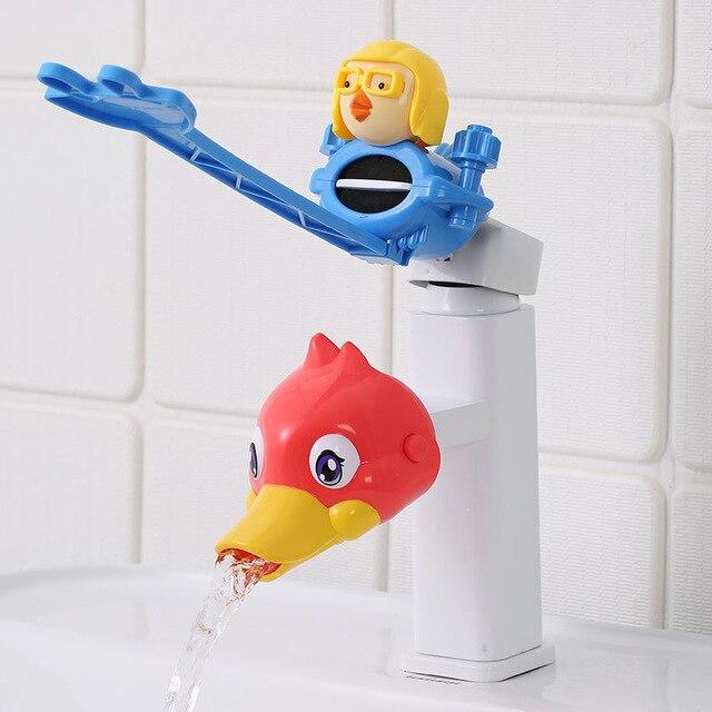Wasserhahn Kinder Waschbecken Extender Baby Hand Waschen Wasserhahn Verlängerung Auslauf Artefakt Wasser Rohr Spritzwassergeschützt Cartoon