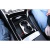 For Benz C-Class W206 Frame Trim -23 Silver Steel Central Console Water Cup